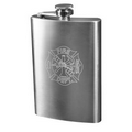 Fire Department Engraved Stainless Steel Flask